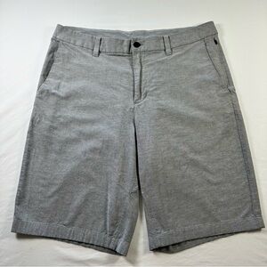 Lululemon Commission Short Relaxed Qwick Oxford Gray Mens 34 11 Inseam